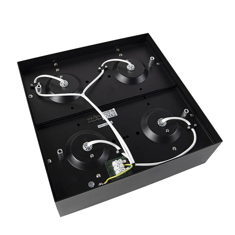 Budget 💯 QAZQA Design-Spot schwarz quadratisch 4-flammig - Kaya 💯 13 Budget 💯 QAZQA Design-Spot schwarz quadratisch 4-flammig - Kaya 💯 – Bild 13