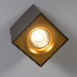 Blitzangebot 😀 QAZQA Moderner Aufbaustrahler mit Gold - Quba delux ⭐ -Deckenleuchten Verkaufs-Shop 9473 92689 6