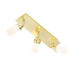 Budget 👏 QAZQA Moderne badkamer spot staal 3-lichts IP44 - Japie 😍 -Deckenleuchten Verkaufs-Shop 9476 105915 6