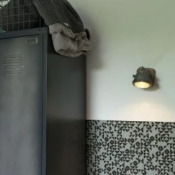 Auslauf 🔥 QAZQA Industriespot Stahl mit Holz kippbar - Emado 👍 -Deckenleuchten Verkaufs-Shop 9477 96668 13