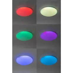 Budget 🔔 QAZQA Smarte moderne Deckenleuchte weiß 38 cm inkl. LED und RGB - Iene ❤️ -Deckenleuchten Verkaufs-Shop 9491 103955 10