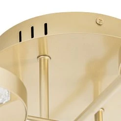 Top 10 🤩 QAZQA Deckenleuchte Gold inkl. LED 3-Stufen dimmbar 8 Lichter - Patrick ⭐ -Deckenleuchten Verkaufs-Shop 9495 104519 6