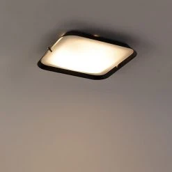 Beste Bewertungen von 🔥 QAZQA Moderne Deckenleuchte schwarz 24,5 cm inkl LED - Edor 🎉 -Deckenleuchten Verkaufs-Shop 9513 104237 8