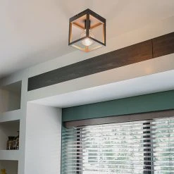 Coupon ❤️ QAZQA Industriedeckenleuchte anthrazit - Cage 1 🎉 -Deckenleuchten Verkaufs-Shop 9526 93353 9