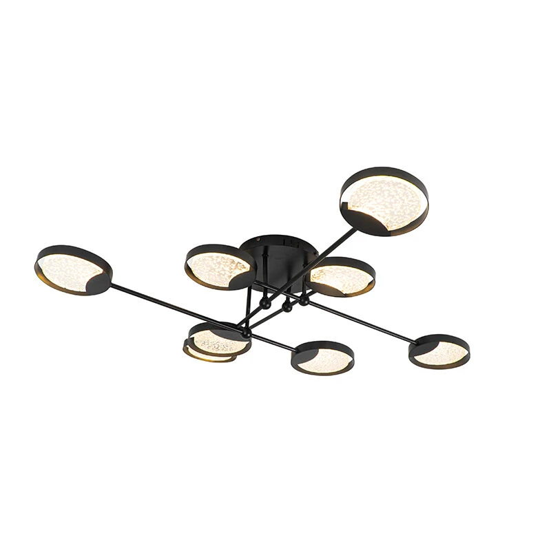 Coupon 💯 QAZQA Deckenleuchte schwarz inkl. LED 3-Stufen dimmbar 8 Lichter - Patrick 👍 9 Coupon 💯 QAZQA Deckenleuchte schwarz inkl. LED 3-Stufen dimmbar 8 Lichter - Patrick 👍 – Bild 9