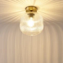 Auslauf 💯 QAZQA Art Deco Deckenleuchte Messing - Karel 🔥 -Deckenleuchten Verkaufs-Shop 9559 103537 9