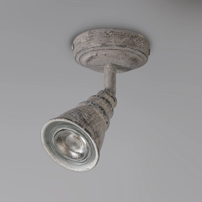 Aktion 💯 QAZQA Decken- und Wandstrahler grau drehbar und kippbar - Coney 1 🛒 8 Aktion 💯 QAZQA Decken- und Wandstrahler grau drehbar und kippbar - Coney 1 🛒 – Bild 8