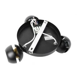 Angebote ⭐ QAZQA Moderner Spot 3-Flammig schwarz mit goldener Innenseite - Buell Deluxe 🌟 -Deckenleuchten Verkaufs-Shop 9562 97928 10