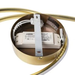 Blitzangebot 😀 QAZQA Design Deckenleuchte Gold inkl. LED 3-Stufen dimmbar - Rowan 🤩 -Deckenleuchten Verkaufs-Shop 9582 99069 12