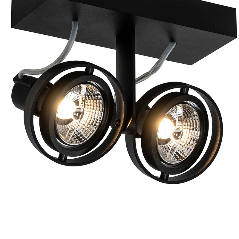 Top 10 👏 QAZQA Professional Modernes Spotschwarz 2-Licht - Master 70 ✔️ 3 Top 10 👏 QAZQA Professional Modernes Spotschwarz 2-Licht - Master 70 ✔️ – Bild 3