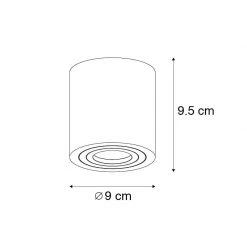Angebote 😍 QAZQA Modernes Badezimmer vor Ort weiß rund IP44 - Capa ✨ -Deckenleuchten Verkaufs-Shop 9610 102872 4
