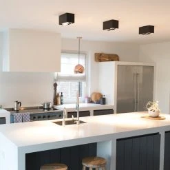 Aktion 👏 QAZQA Designspot rechteckig 2-flammig schwarz inkl. 2 x G9 - Box 🛒 -Deckenleuchten Verkaufs-Shop 9610 90433 12