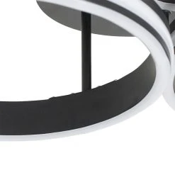 Auslauf 😉 QAZQA Deckenleuchte schwarz inkl. LED 3-Stufen dimmbar 3-Licht - Navara ⭐ -Deckenleuchten Verkaufs-Shop 9613 104003 5