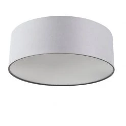 Am billigsten 😍 QAZQA Deckenleuchte grau 30 cm inkl. LED - Drum LED 🌟 -Deckenleuchten Verkaufs-Shop 9622 93870 5