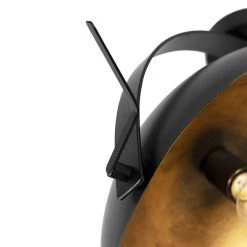 Bestes Angebot 🌟 QAZQA Industriedeckenleuchte schwarz mit Goldkipp - Magna 😉 -Deckenleuchten Verkaufs-Shop 9624 97586 3