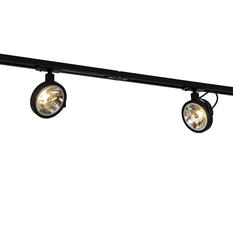 Top 10 ✔️ QAZQA Schienensystem mit 5 Spots schwarz 1-phasig - Go 👍 3 Top 10 ✔️ QAZQA Schienensystem mit 5 Spots schwarz 1-phasig - Go 👍 – Bild 3