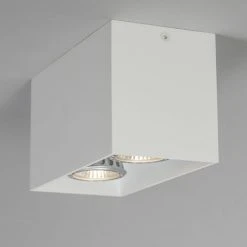 Bestpreis 🤩 QAZQA Designspot weiß - Qubo 2 😉 -Deckenleuchten Verkaufs-Shop 9663 90844 5