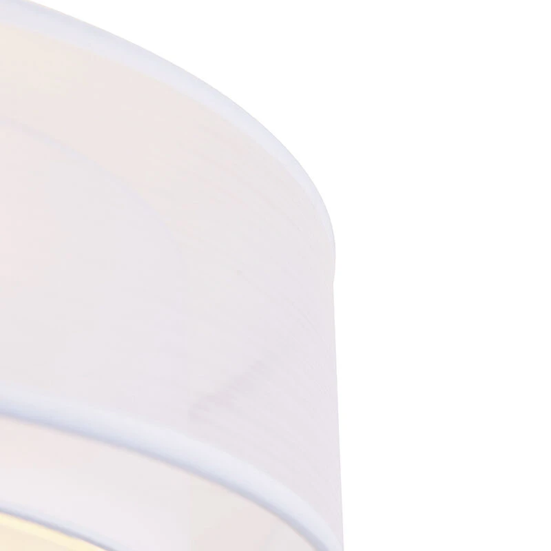 Top 10 😀 QAZQA Moderne Deckenleuchte weiß 50 cm 3-flammig - Drum Duo 💯 5 Top 10 😀 QAZQA Moderne Deckenleuchte weiß 50 cm 3-flammig - Drum Duo 💯 – Bild 5