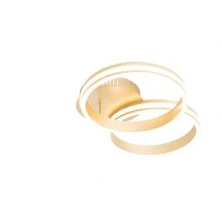 Brandneu 🎁 QAZQA Deckenleuchte Messing inkl. LED 3-stufig dimmbar 2-flammig - Navara 👍 22 Brandneu 🎁 QAZQA Deckenleuchte Messing inkl. LED 3-stufig dimmbar 2-flammig - Navara 👍 -Deckenleuchten Verkaufs-Shop 9673 104002 7