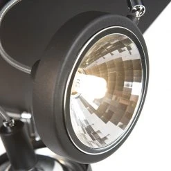 Billig 👏 QAZQA Design Spot schwarz 4-flammig verstellbar - Nox 🤩 -Deckenleuchten Verkaufs-Shop 9687 95798 4