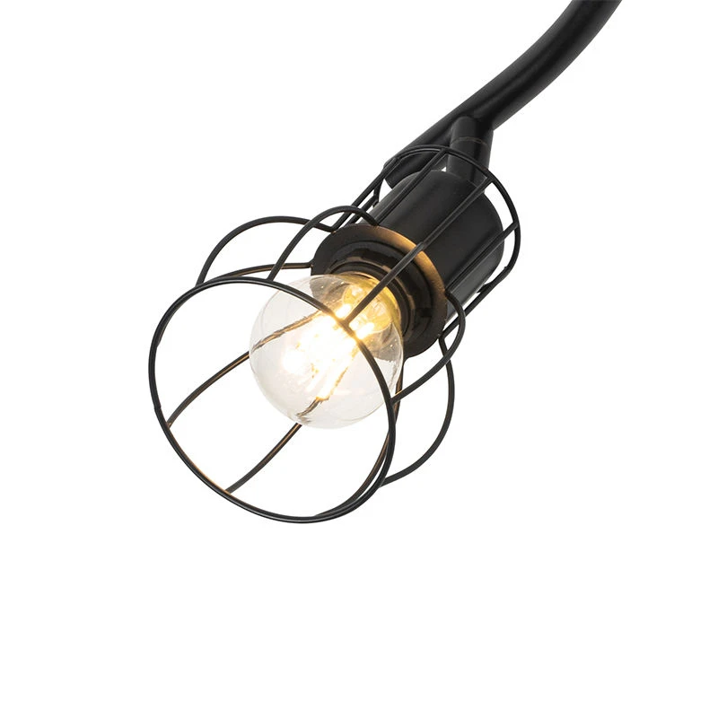 Brandneu 🎁 QAZQA Moderne Deckenleuchte schwarz 86 cm 4-Licht - Botu 👏 2 Brandneu 🎁 QAZQA Moderne Deckenleuchte schwarz 86 cm 4-Licht - Botu 👏 – Bild 2