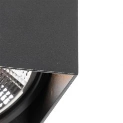 Blitzangebot 😍 QAZQA Professional Design-Spot schwarzes Quadrat AR111 - Box 👏 -Deckenleuchten Verkaufs-Shop 9689 105054 2
