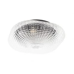 Aktion ⭐ QAZQA Klassische Deckenleuchte schwarz mit Klarglas 40 cm IP44 - Damian 🎁 -Deckenleuchten Verkaufs-Shop 9707 104983 12