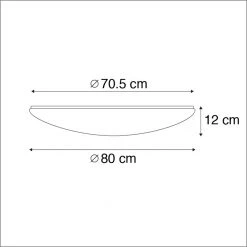 Angebote ⌛ QAZQA LED Deckenleuchte 80 cm Sterneffekt mit Fernbedienung - Extrema 👏 -Deckenleuchten Verkaufs-Shop 9708 96799 4