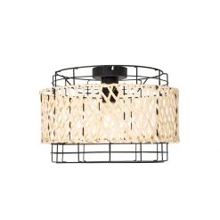 Blitzangebot 🌟 QAZQA Orientalische Deckenlampe schwarz mit Bambus - Irena ⭐ -Deckenleuchten Verkaufs-Shop 9709 105630 6