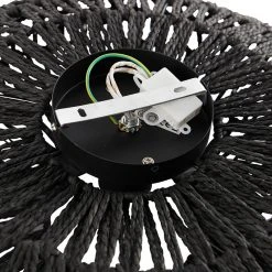 Besorgen 🎉 QAZQA Retro Deckenleuchte schwarz 50 cm - Lina 🥰 -Deckenleuchten Verkaufs-Shop 9714 103160 9