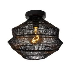Bestpreis 😍 QAZQA Orientalische Deckenlampe schwarz 25 cm - Vadi 🌟 -Deckenleuchten Verkaufs-Shop 9714 104305 6