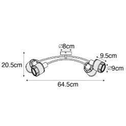 Rabatt 😀 QAZQA Design-Deckenleuchte Schwarz mit Gold 4-flammig - Noud 🤩 20 Rabatt 😀 QAZQA Design-Deckenleuchte Schwarz mit Gold 4-flammig - Noud 🤩 -Deckenleuchten Verkaufs-Shop 9718 105050 4