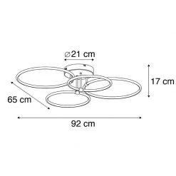 Top 10 😍 QAZQA Deckenleuchte Stahl inkl. LED 3-Stufen dimmbar 4-flammig - Joaniqa 🥰 -Deckenleuchten Verkaufs-Shop 9727 103418 3