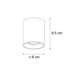 Blitzangebot 😍 QAZQA Spot Gold - Tubo 1 🌟 -Deckenleuchten Verkaufs-Shop 9727 94357 4