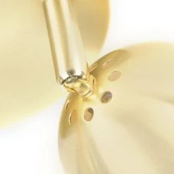 Budget 🤩 QAZQA Retro Rundstrahler Messing mit Deckenplatte 2-flammig - Gissi 👏 -Deckenleuchten Verkaufs-Shop 9727 96504 3