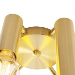 Neu 👍 QAZQA Art Deco Deckenleuchte Gold 6-flammig -Tubi 😀 -Deckenleuchten Verkaufs-Shop 9732 97758 6