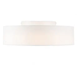 Rabatt 😀 QAZQA Deckenleuchte weiß 40 cm inkl. LED - Drum LED 😉 -Deckenleuchten Verkaufs-Shop 9740 93875 2