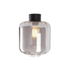 Rabatt 🎉 QAZQA Design Deckenleuchte schwarz mit Rauchglas - Qara 🎉 20 Rabatt 🎉 QAZQA Design Deckenleuchte schwarz mit Rauchglas - Qara 🎉 -Deckenleuchten Verkaufs-Shop 9747 102205 8