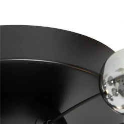 Angebote 🎁 QAZQA Deckenleuchte schwarz mit Rauchglas 40 cm 4-flammig - Explode 😍 -Deckenleuchten Verkaufs-Shop 9749 104556 6