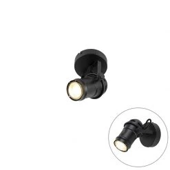 Auslauf 🔥 QAZQA Industriespot schwarz dreh- und schwenkbar ohne Schirm - Movie 😍