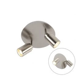 Brandneu ✨ QAZQA Moderner Badstrahler Stahl 2-flammig IP44 - Ducha 🌟