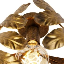 Coupon 🎁 QAZQA Vintage Deckenlampe Antik Gold 30 cm - Linde 👏 -Deckenleuchten Verkaufs-Shop 9780 106085 5