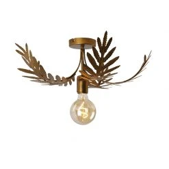 Rabatt ✨ QAZQA Vintage Deckenleuchte Gold 46 cm - Botanica 🔔 -Deckenleuchten Verkaufs-Shop 9783 102763 5