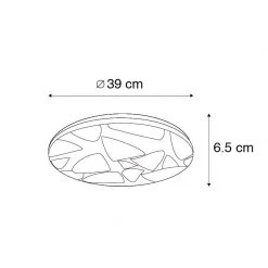Beste Bewertungen von 🎁 QAZQA Moderne Deckenleuchte schwarz 39 cm inkl. LED und Dimmer - Marian ⭐ -Deckenleuchten Verkaufs-Shop 9784 103962 4