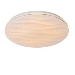 Besorgen 🎉 QAZQA Smart Deckenleuchte weiß 48 cm inkl. LED und Dimmer - Damla 😉 -Deckenleuchten Verkaufs-Shop 9805 103950 2