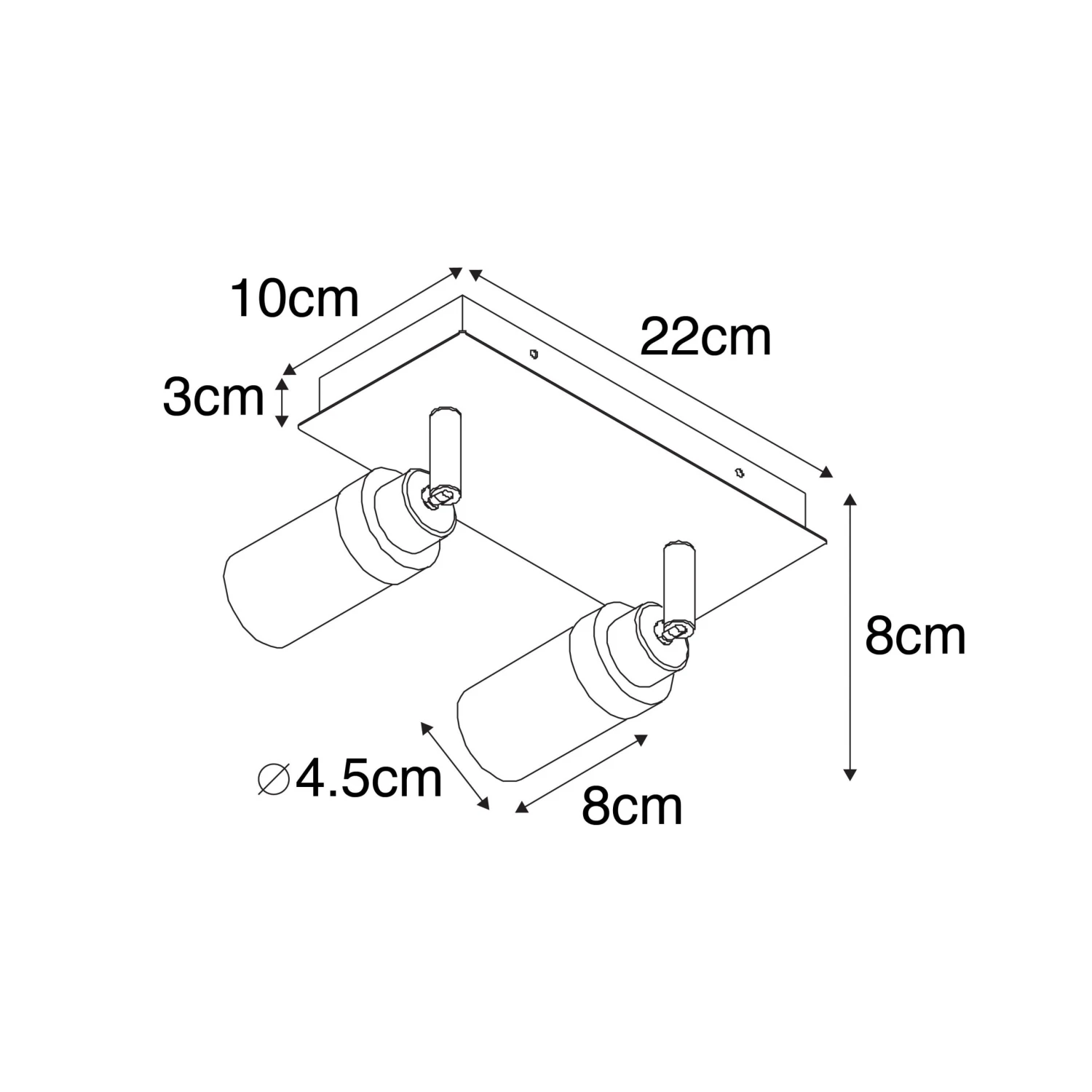 Bester Verkauf 😀 QAZQA Moderne badkamer spot zwart 2-lichts IP44 - Japie 🔔 4 Bester Verkauf 😀 QAZQA Moderne badkamer spot zwart 2-lichts IP44 - Japie 🔔 – Bild 4