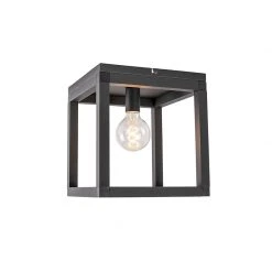 Brandneu 🌟 QAZQA Industrielle Deckenleuchte schwarz - Big Cage 2 😍 -Deckenleuchten Verkaufs-Shop 9879 98922 9