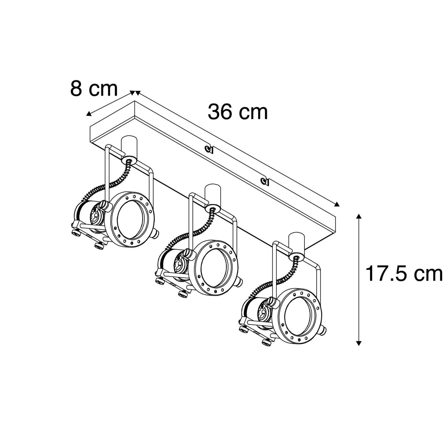 Top 10 👏 QAZQA Industriestrahler anthrazit 3-Licht schwenkbar und neigbar - Suplux 🎉 4 Top 10 👏 QAZQA Industriestrahler anthrazit 3-Licht schwenkbar und neigbar - Suplux 🎉 – Bild 4