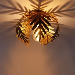 Aktion ❤️ QAZQA Vintage Smart Deckenleuchte Gold 24 cm inkl. WiFi ST64 - Botanica ✨ -Deckenleuchten Verkaufs-Shop 9894 103578 15