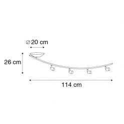 Billig 🔥 QAZQA Moderner Strahler gebogen schwarz - Jeany 4 👏 14 Billig 🔥 QAZQA Moderner Strahler gebogen schwarz - Jeany 4 👏 -Deckenleuchten Verkaufs-Shop 9902 94754 4